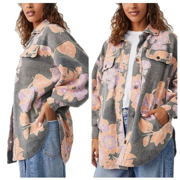 Free People Printed Ruby Jacket - Picture 1 of 1